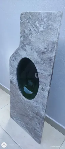 Pia de mármore para banheiro 