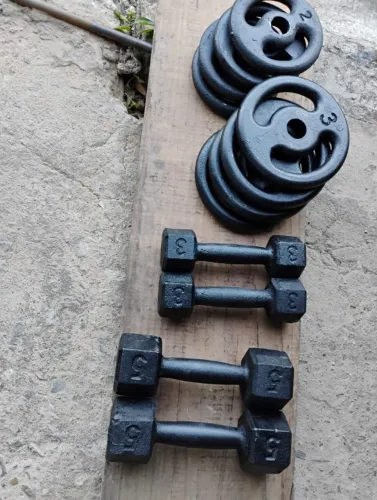 Halteres Anilhas Pesos Treino Musculação 