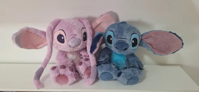Pelúcia Disney original Angel e Stitch 