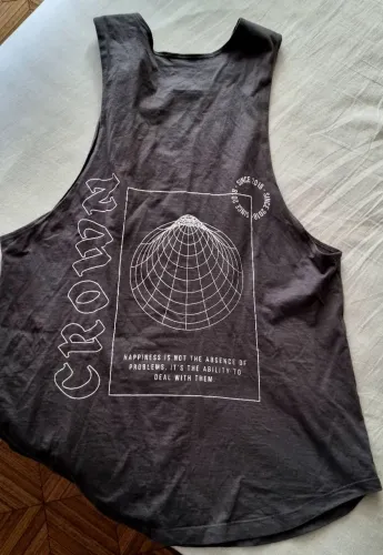 Camiseta regata longline 100% algodão