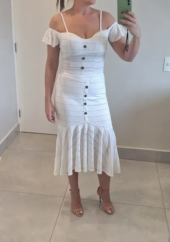 Saia e cropped off white