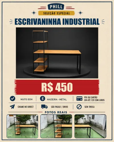 ESCRIVANINHA INDUSTRIAL