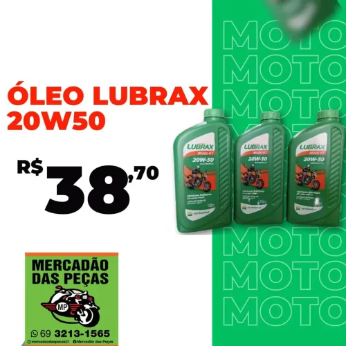 Óleo Lubrax 20W50