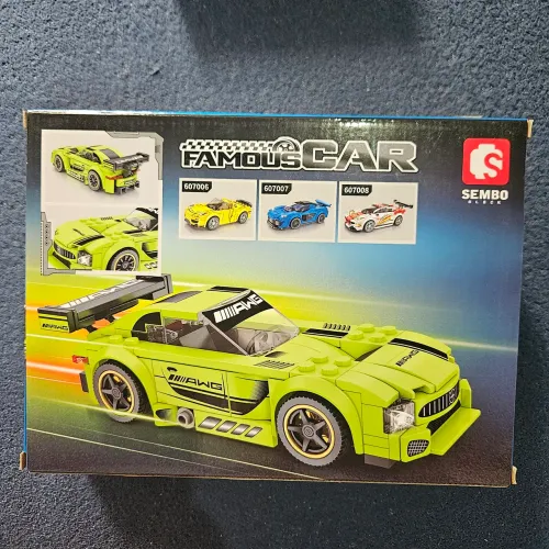 Carro de Brinquedo 189 peças tipo lego