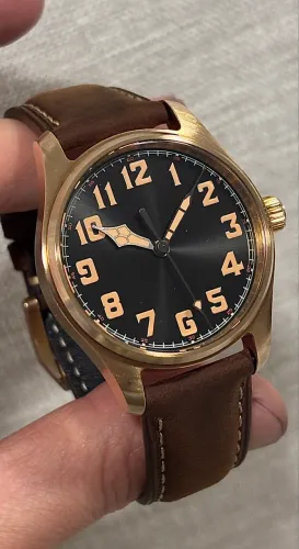 Tandorio Pilot Retrô Bronze NH35 