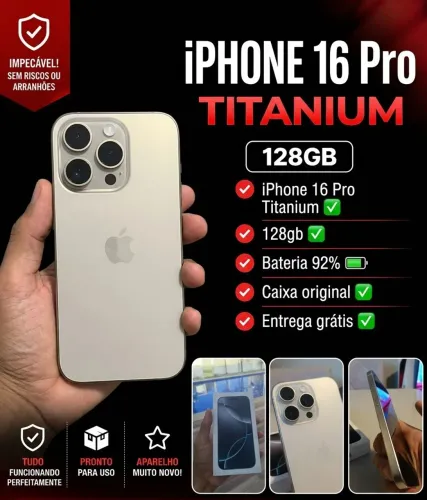Iphone 16 Pro 128gb seminovo