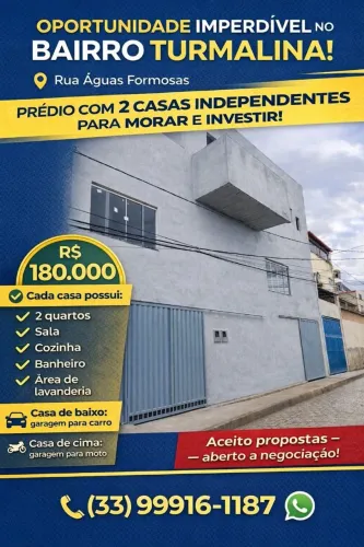 Vendo prédio com duas casas