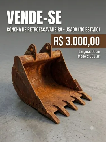 Concha 60 cm Retroescavadeira JCB