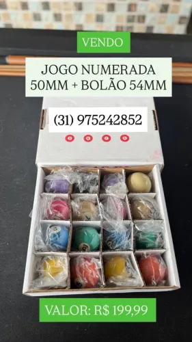 Jogo de bolas de sinuca