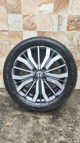 Roda Original Honda City Aro 16 + Pneu Goodyear (Bom Estado)