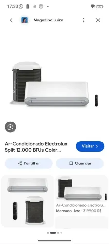 Ar condicionado split novo na caixa, com garantia
