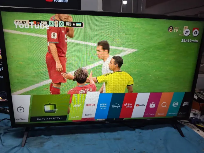 TV LG 43 POLEGADAS SMART COMPLETA PERFEITA COM 3 MESES DE GARANTIA FUNCIONAMENTO 