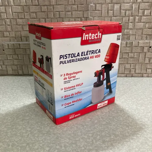 Pistola de Pintura Pulverizadora Intech HV400 Elétrica 450w