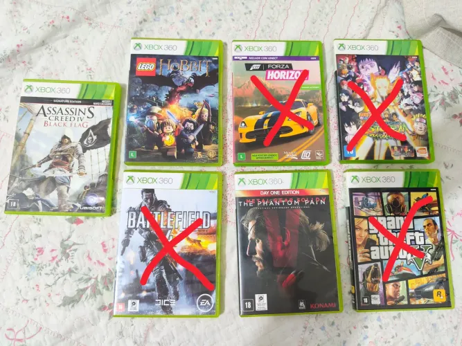 Lote com 3 jogos Xbox 360 - Ótimo estado!