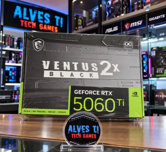 MSI RTX 5060 TI VENTUS 2X OC 16GB GDDR7 LACRADA + GARANTIA ! BATE 4070 9060XT!