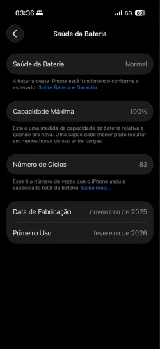 iPhone 17 pro 256gb branco igual a novo