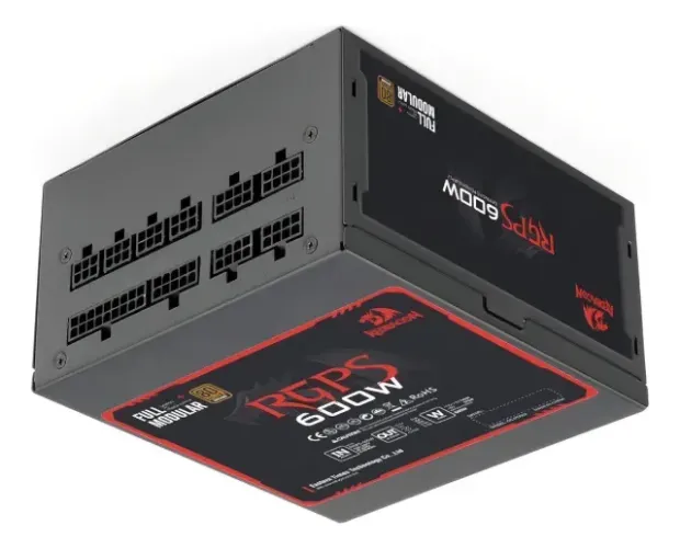 Fonte Gamer Redragon 600w Real 80 Plus Bronze - Full Modular obs: esta sem os cabos