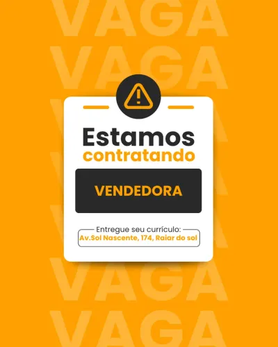 Vaga de emprego 