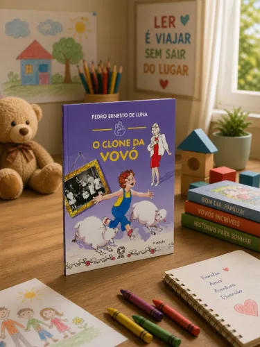 Livro, O Clone da Vovó de Pedro Ernesto de Luna, 4ª edição, 1999, Editora Atual