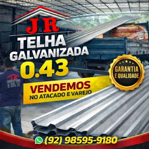 TELHA GALVANIZADA 0.43 ?