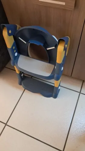 Assento Redutor Infantil Com Escada Para Vaso Sanitário
