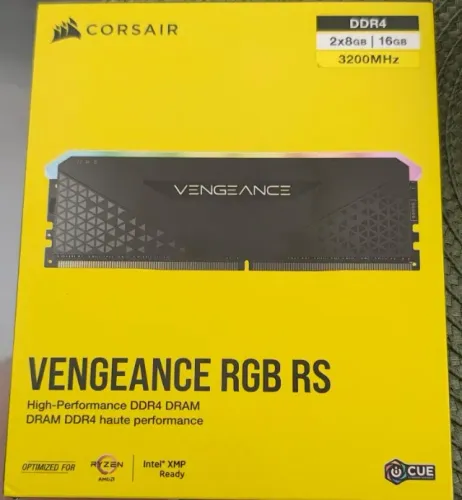 Memória RAM Corsair Vengeance RGB RS 16gb (2x 8gb) NOVA e LACRADA