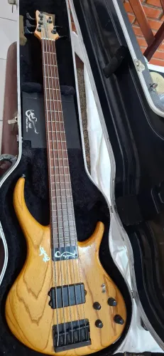 Baixo LUTHIER 5 cordas AGUILAR / BARTOLINI - HANDMADE - TOP DE LINHA