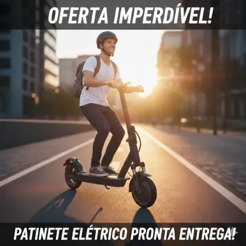 Pra Hoje! Patinete Eletrico com Amortecedor novo na caixa. Aceito cartão ate 12x