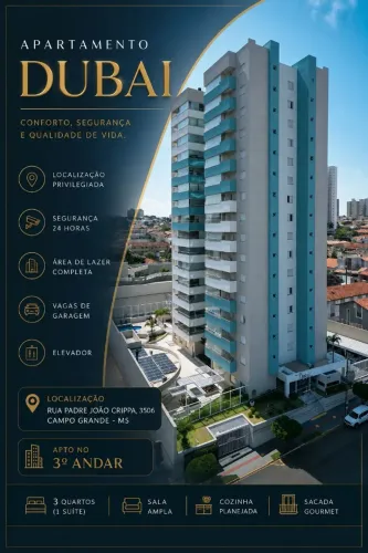 APTO MOBILIADO NO EDIFÍCIO DUBAI / 3º ANDAR. PRONTO PARA MORAR.