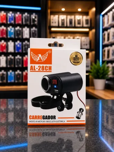 Carregador de celular para moto 
