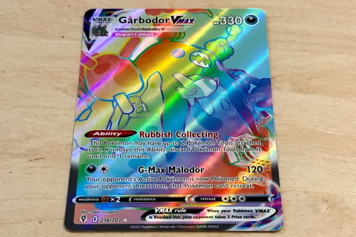 Garbodor VMAX Carta Rara De Pokémon