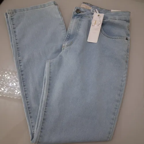 Calça Feminina Jeans Azul Claro Tamanho 46 Laffer CO.