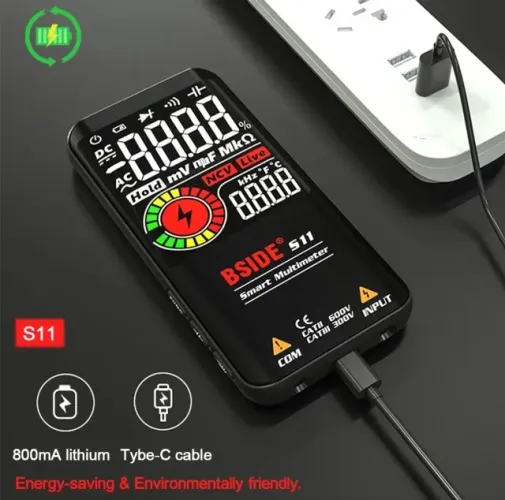 Multimetro Digital Bside S11 Inteligente 9999 Contagens Lcd (9995.9905 zap)