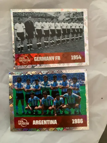 Figurinhas fwc Argentina e Alemanha