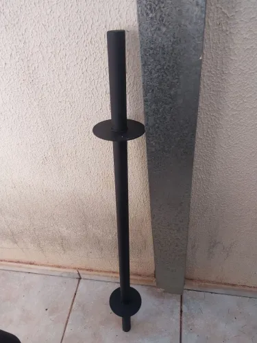 Barra maciça de 1 metro musculação 