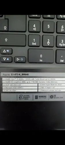 Notebook , com defeito na tecla , não está funcionando troco por bicicleta aro 27 ou gelad