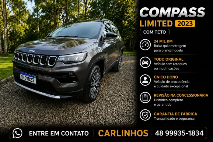 Jeep Compass Limited T270 1.3 TB 4X2 Flex AUT 2023