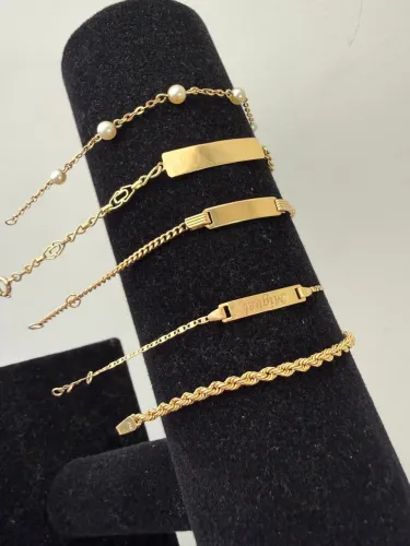 Pulseira Infantil de ouro 18k procedência garantia eterna