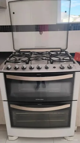 Fogão Electrolux 5 Bocas Celebrate 76DTB c/ Duplo Forno, Grill e Timer