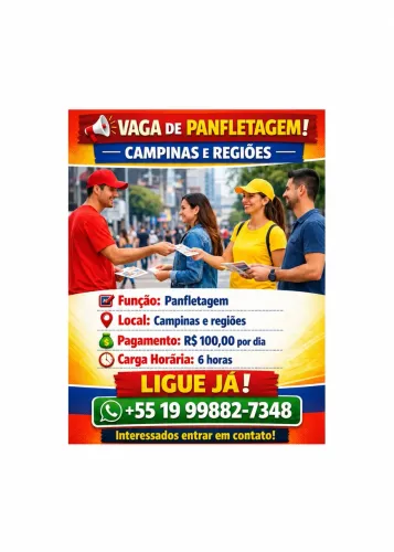 Vaga de panfletagem 
