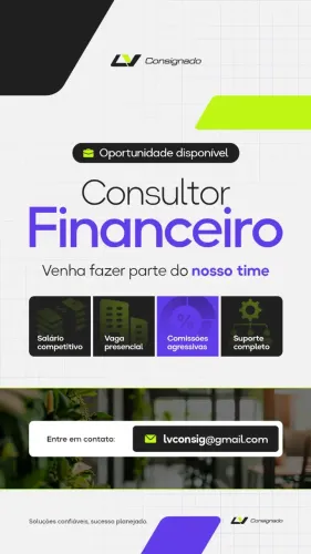 Vaga disponivel para Vendedor