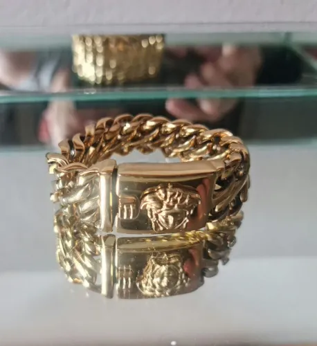 Pulseira banhada em ouro