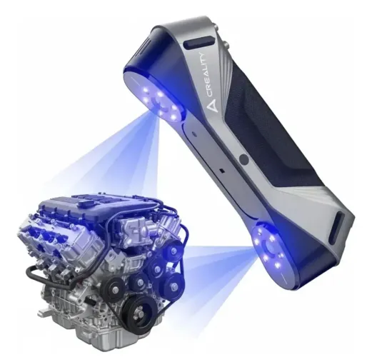 Scanner 3d Creality Cr-scan Raptor Preto/ Cinza Precisão 0,1 Mm