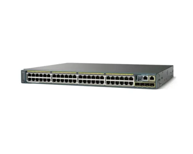 Switch Cisco Catalyst 2960S 48 Portas Gigabit PoE 370W + 4 SFP