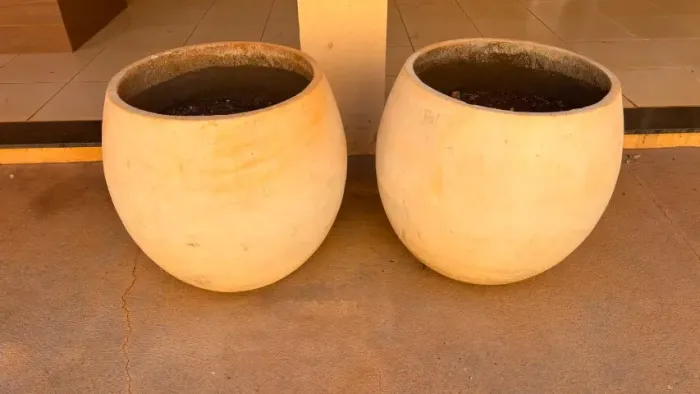 vaso de cimento grande (o par)