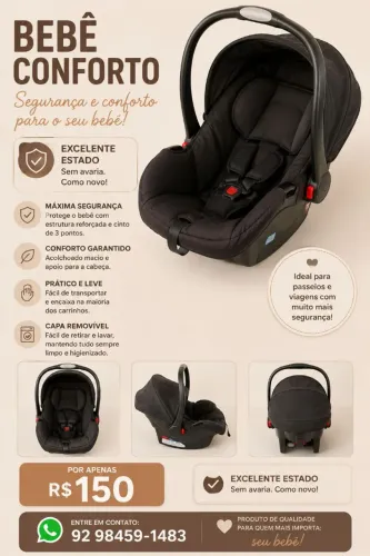 Bebê conforto seminovo!