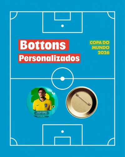 BOTTON COPA DO MUNDO | ESTILO FIGURINHA
