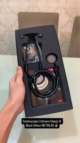 Estetoscópio Littmann Classic III Black Edition