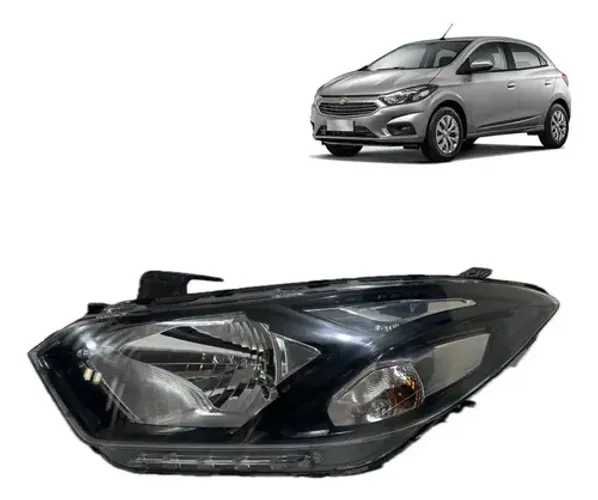 Farol Onix Lt 2017 2018 2019 Sem Led Esquerdo Original Esquerdo/motorista