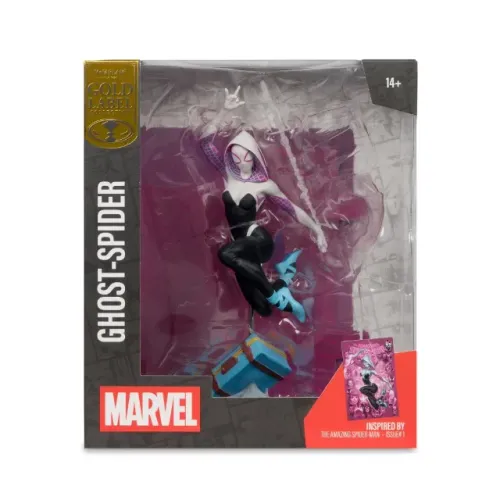 Ghost Spider- Mcfarlane 1/10 Escala Gold Label Action Figure
